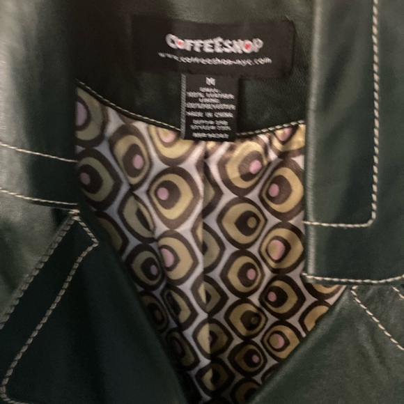 Green Leather Jacket - Picture 2 of 15